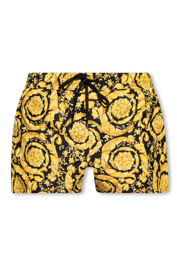 ハーフ・ショートパンツ VERSACE PRINTED POLYESTER SWIMMING SHORTS Versace Shorts with silk finish | Women's Clothing | Vitkac